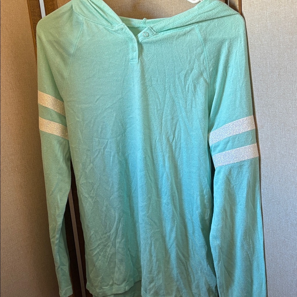 Girls SO Mint Green Long Sleeve Hoodie 16